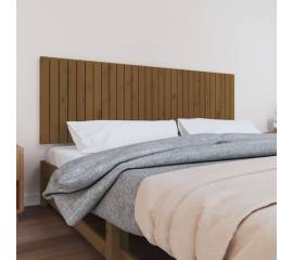 Tăblie de pat pentru perete, maro miere, 185x3x60 cm