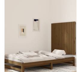 Tăblie de pat pentru perete, maro miere, 95,5x3x90 cm