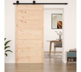 Ușă de hambar, 100x1,8x204,5 cm, lemn masiv de pin