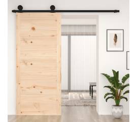 Ușă de hambar, 90x1,8x204,5 cm, lemn masiv de pin
