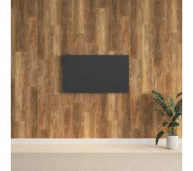 Panouri de perete aspect lemn, maro, 2,06 m², pvc