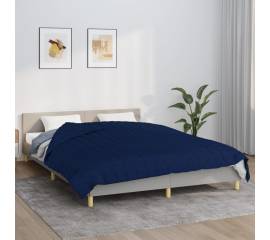 Pătură cu greutăți, albastru, 200x225 cm, 9 kg, material textil