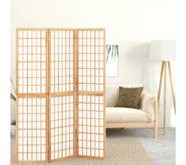 Paravan pliabil de cameră, 3 panouri, 120x170 cm, stil japonez