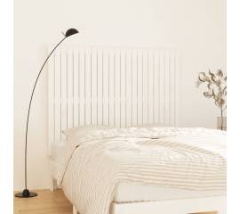 Tăblie de pat pentru perete, alb, 146,5x3x110 cm lemn masiv pin