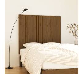 Tăblie de pat pentru perete, maro miere 127,5x3x110 cm lemn pin