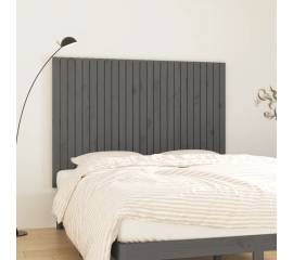 Tăblie de pat pentru perete, gri, 159,5x3x110 cm lemn masiv pin