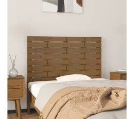Tăblie de pat pentru perete, maro miere, 106x3x63 cm, lemn pin