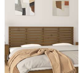 Tăblie de pat pentru perete, maro miere, 206x3x63 cm, lemn pin