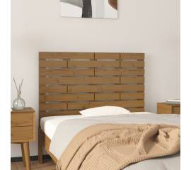 Tăblie de pat pentru perete, maro miere, 96x3x63 cm, lemn pin