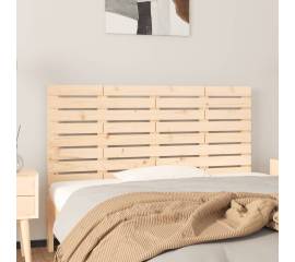 Tăblie de pat pentru perete, 126x3x63 cm, lemn masiv de pin