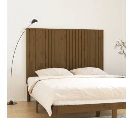 Tăblie de pat pentru perete, maro miere, 166x3x110 cm, lemn pin