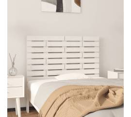 Tăblie de pat pentru perete, alb, 96x3x63 cm, lemn masiv pin