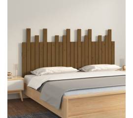 Tăblie de pat pentru perete, maro miere, 159,5x3x80 cm lemn pin
