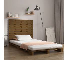 Tăblie de pat pentru perete, maro miere, 106x3x91,5 cm lemn pin