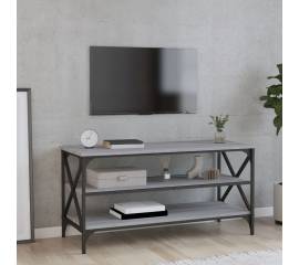 Comodă tv, gri sonoma, 100x40x50 cm, lemn prelucrat