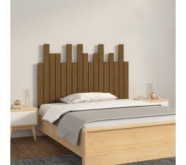 Tăblie de pat pentru perete, maro miere, 108x3x80 cm, lemn pin