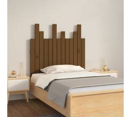 Tăblie de pat pentru perete, maro miere, 82,5x3x80 cm, lemn pin