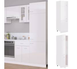 Dulap pentru frigider, alb extralucios, 60x57x207 cm, pal