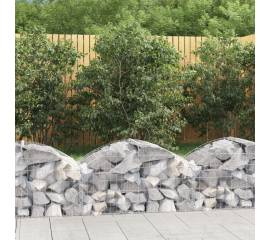 Coș gabion arcuit, 100x50x40/60 cm, fier galvanizat