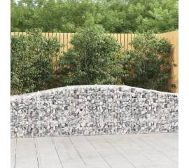 Coșuri gabion arcuite 15 buc, 400x50x60/80 cm, fier galvanizat