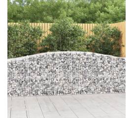 Coșuri gabion arcuite 7 buc, 400x50x80/100 cm, fier galvanizat