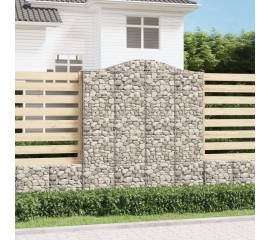 Coșuri gabion arcuite, 10 buc 200x50x220/240cm, fier galvanizat