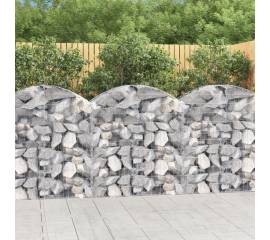 Coș gabion arcuit, 100x50x100/120 cm, fier galvanizat