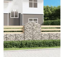 Coș gabion arcuit, 100x50x120/140 cm, fier galvanizat