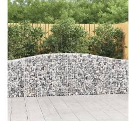 Coșuri gabion arcuite 10 buc, 400x30x80/100 cm, fier galvanizat