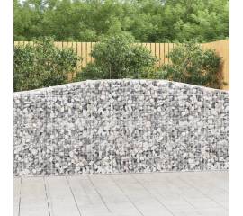 Coșuri gabion arcuite 15 buc, 400x50x100/120 cm fier galvanizat