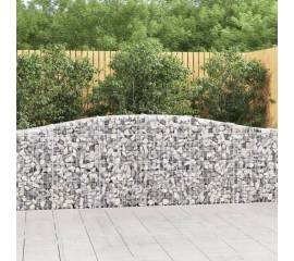 Coșuri gabion arcuite 3 buc, 400x30x80/100 cm, fier galvanizat