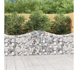 Coșuri gabion arcuite 10 buc, 200x30x80/100cm, fier galvanizat