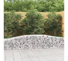 Coșuri gabion arcuite 2 buc, 400x50x40/60 cm, fier galvanizat