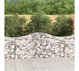 Coșuri gabion arcuite 10 buc, 200x50x80/100 cm, fier galvanizat