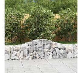 Coșuri gabion arcuite 11 buc, 200x30x40/60 cm, fier galvanizat