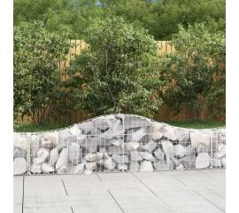 Coșuri gabion arcuite 15 buc, 200x30x40/60 cm, fier galvanizat