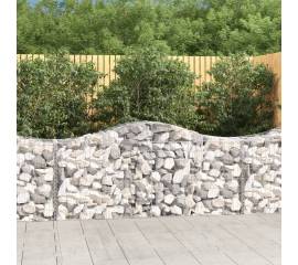 Coșuri gabion arcuite 5 buc, 200x50x80/100 cm, fier galvanizat