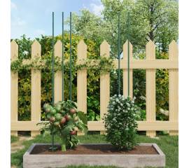 Țăruși pentru plante de grădină, 30 buc., verde, 180 cm, oțel