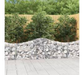 Coșuri gabion arcuite 10 buc, 200x30x60/80 cm, fier galvanizat