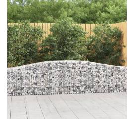 Coșuri gabion arcuite 4 buc, 400x30x60/80 cm, fier galvanizat