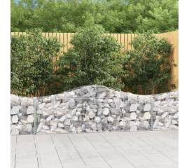 Coșuri gabion arcuite 2 buc, 200x30x60/80 cm, fier galvanizat