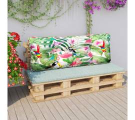 Pernă canapea din paleți, multicolor, 120x40x12 cm, textil
