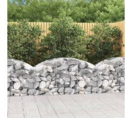 Coș gabion arcuit, 150x50x60/80 cm, fier galvanizat