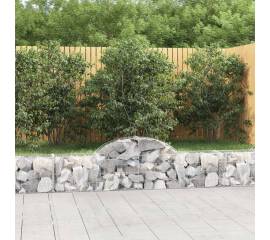 Coș gabion arcuit, 200x30x40/60 cm, fier galvanizat