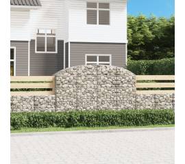 Coș gabion arcuit 200x50x120/140 cm fier galvanizat