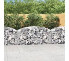 Coș gabion arcuit 200x50x80/100 cm fier galvanizat