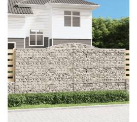 Coș gabion arcuit, 400x30x180/200 cm, fier galvanizat