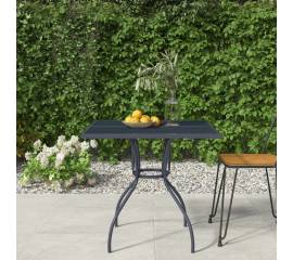 Masă de grădină, antracit, 80 x 80 x 72,5 cm, plasă din oțel