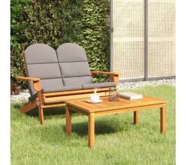 Set mobilier de grădină adirondack, 2 piese, lemn masiv acacia