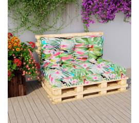 Perne de canapea din paleți, 2 buc., multicolor, textil